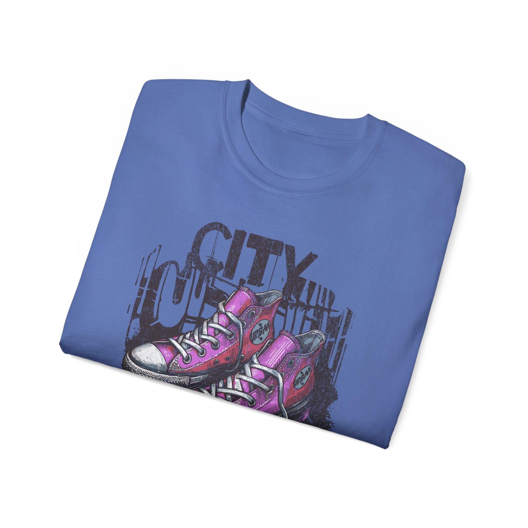 City Streets - Unisex Cotton Tee (Front) - Damned Threads